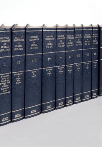 A Collection of First World War Military Handbooks of Arabia 1913-1917 10 Volume Set Including Boxed Maps