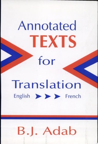 Annotated Texts for Translation English-French