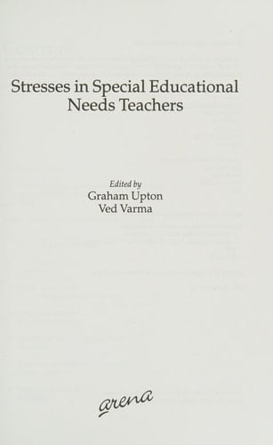 Stresses in Special Educational Needs Teachers