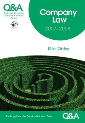 Q&A company law: 2007-2008