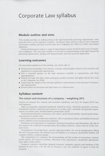 Corporate Law