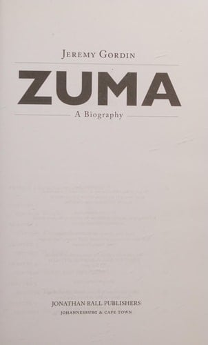 Zuma: A Biography