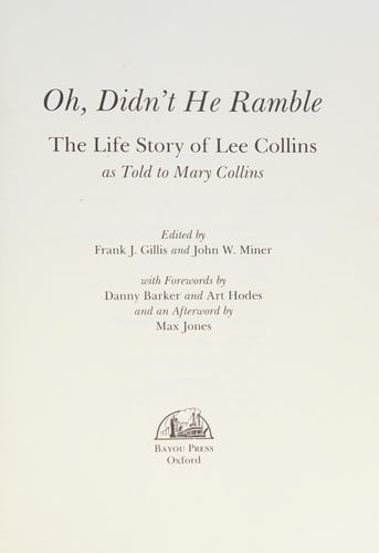 Oh, Didn't He Ramble (Bayou Jazz Lives)
