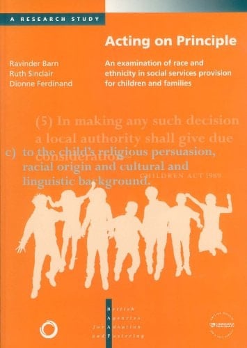Acting on Principle An Examination of Race and Ethnicity in Social Services Provision for Children and Families