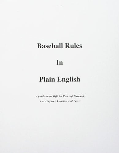 Baseball Rules in Plain English