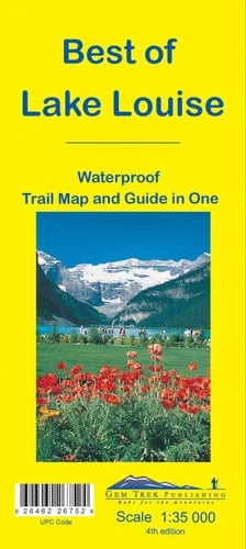 Best of Lake Louise Waterproof Trail Map and Guide in One