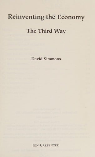 Reinventing EconomyThird Way