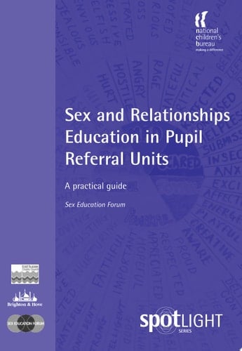 Sex and Relationships Education in Pupil Referral Units