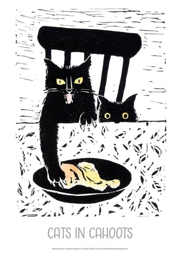 Cats in Cahoots - Jo Cox Poster