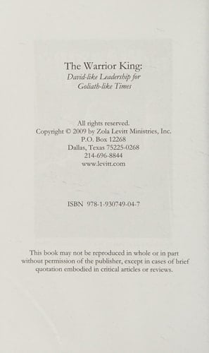 The Warrior King David-like Leadership for Goliath-like Times