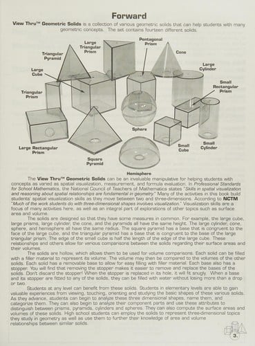 Explorations with View-Thru Geometric Solids