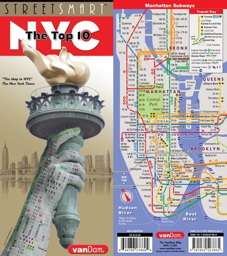 StreetSmart NYC Top 10 Map by VanDam — Laminated pocket size New York City Street & Souvenir Map of Manhattan, NY with all sights. museums, theaters, ... through the top 10 attractions 2023 Edition