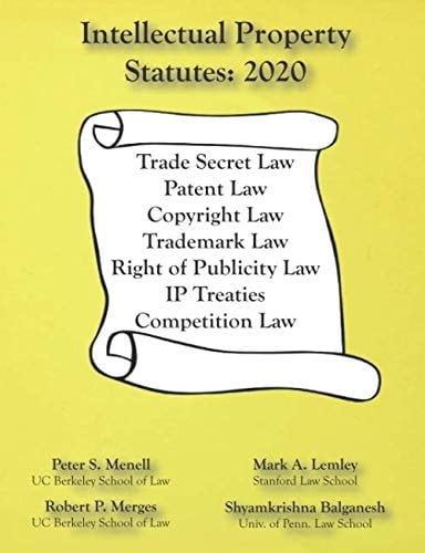 Intellectual Property Statutes: 2020