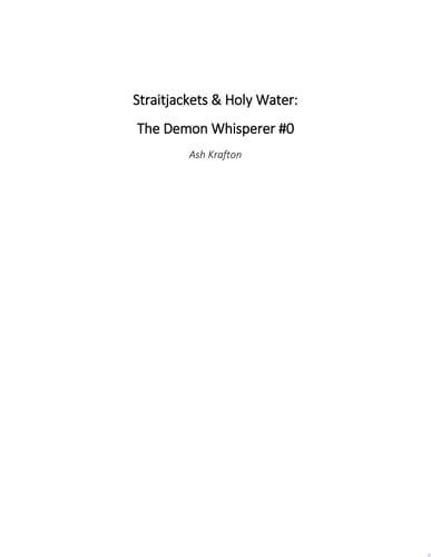 Straitjackets & Holy Water