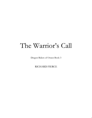 The Warrior's Call A Young Adult Fantasy Adventure