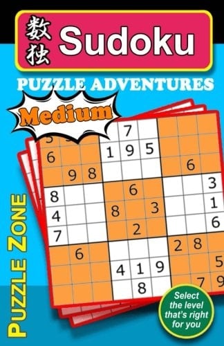 Sudoku Puzzle Adventures - MEDIUM Sudoku Puzzle Adventure Provides an Excellent Means to Stretch and Exercise Your Brain, Helping Guard Against Alzheimer. Play It Anywhere and Everywhere. the 150 Carefully Chosen MEDIUM-Rated Sudoku Puzzles Promises Hours of Fun and Satisfaction