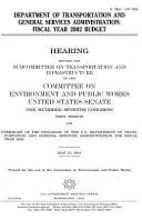 Department of Transportation and General Services Administration : fiscal Year 2002 Budget