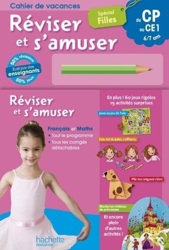 Cahier de vacances du CP au CE1 Spécial Filles