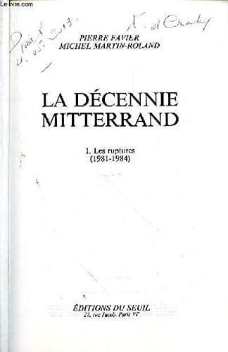 La décennie Mitterrand 1991-1995