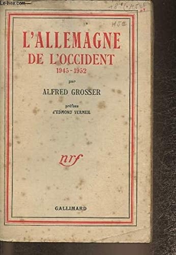 L'ALLEMAGNE DE L'OCCIDENT: (1945-1952)