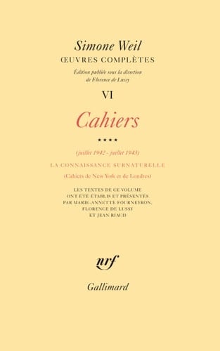 Œuvres complètes: Cahiers (Juillet 1942 - juillet 1943) 4 (6)