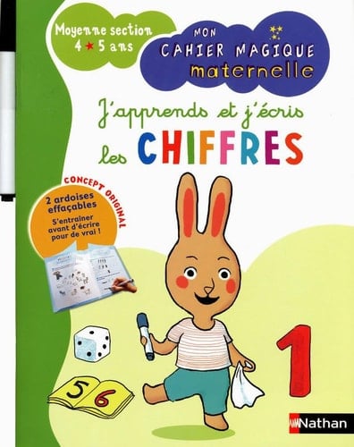 J'apprends et j'écris les chiffres moyenne section 4-5 ans