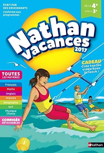Nathan Vacances De la 4e vers la 3e