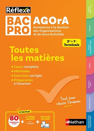 Toutes les matières Bac Pro Agora 2de, 1re, Terminale