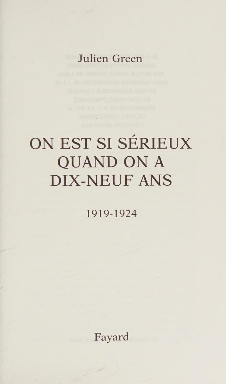 Journal Med omslagstitel: Oeuvres de Julien Green. - Paris : Fayard, 1993-1996. 15-16