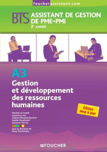 Gestion et développement des ressources humaines A3 BTS Assistant de Gestion de PME-PMI 2e année