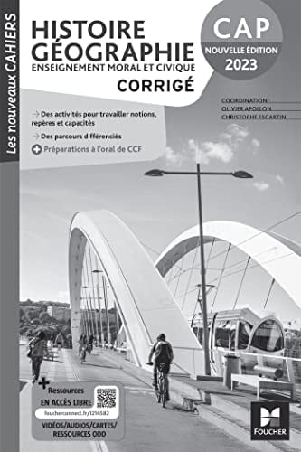 Histoire, Géographie, Enseignement moral et civique corrigé : CAP