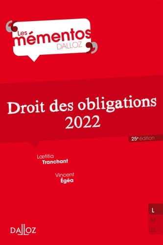 Droit des obligations 2022 - 25e ed.
