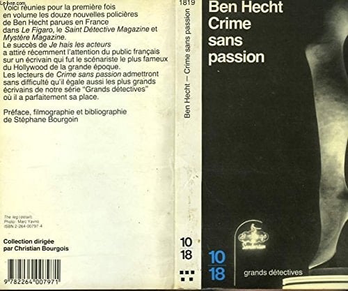 Crime sans passion anthologie de nouvelles