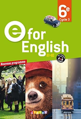 E for English 6e (Ed. 2016) - Livre