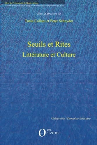 Seuils et rites littérature et culture