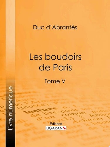 Les Boudoirs de Paris Tome V