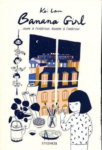 Banana girl jaune à l'extérieur, blanche à l'intérieur