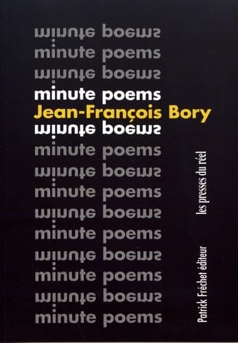 Minute poems choix 1963-2018