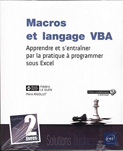 Macros et langage VBA. Coffret en 2 volumes : Macros et langage VBA ; Excel