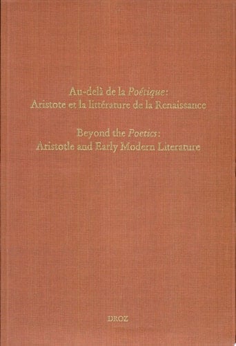 Au-delà de la Póetique Aristote et la littérature de la Renaissance