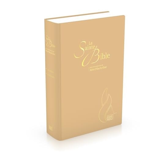 Bible d'étude Segond NEG MacArthur: couverture semi-rigide, toile beige