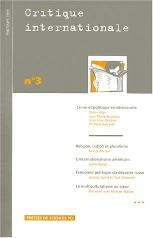 Critique Internationale N°3 Printemps 1999