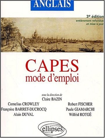 Anglais CAPES mode d'emploi