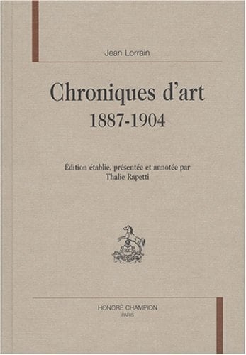 Chroniques d'art, 1887-1904