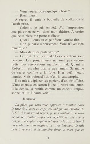L'Ours en cage