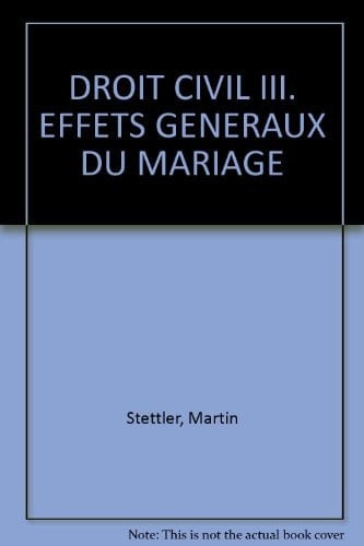 Effets généraux du mariage (art. 159-180 CC)