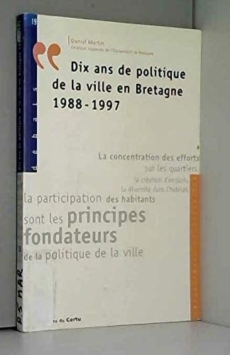 dix ans de politique de la ville en bretagne