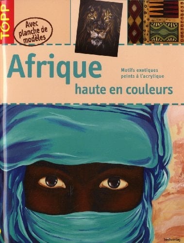 Afrique haute en couleurs motifs exotiques peints à l'acrylique