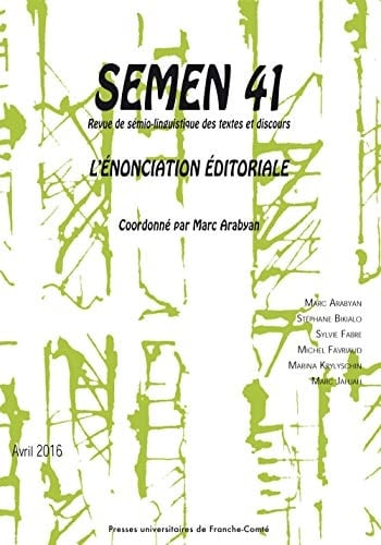 L'énonciation éditoriale
