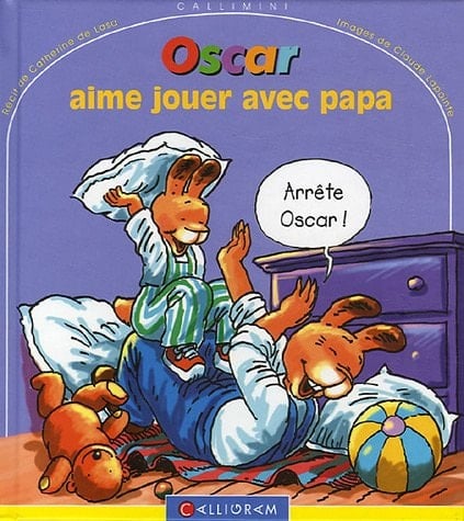 Oscar aime jouer avec papa